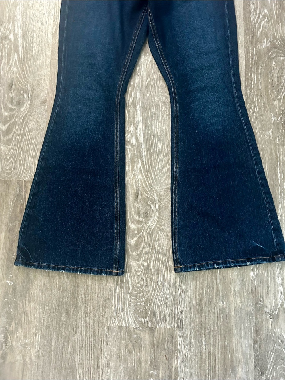 90’s Curvy Flare Denim Dark Blue Jeans by Maurices Size 2 - Picture 2 of 6